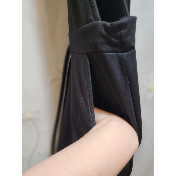 No Boundaries Womens Black Medium Bib Overalls Cargo Jumpsuit Soft Relaxed Cozy - Picture 12 of 16